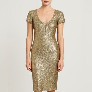 Naeem Khan Dress Sequin Mini Couture